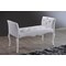Baxton Studio Kristy Modern and Contemporary White Leather Classic Seating Bench 117-6345 - alternate 3